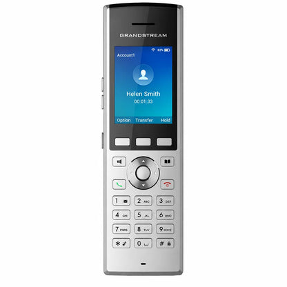 Grandstream WP820 enterprise portable WiFi IP phone front view with color display and physical keypad -tpstech.in