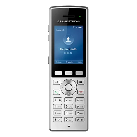 Grandstream WP822 Cordless WiFi IP Phone front view with HD color display, dual-band WiFi and Bluetooth for business communication -tpstech.in