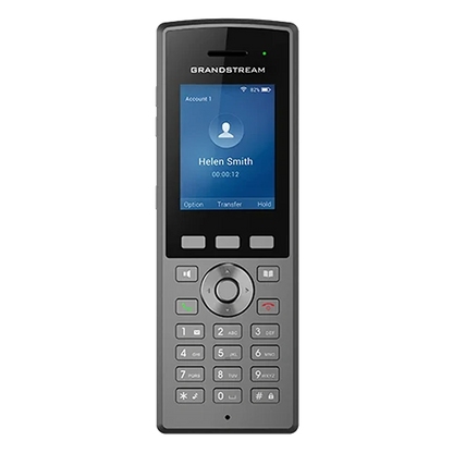 Grandstream WP825 rugged cordless WiFi IP phone front view with HD color display and keypad -tpstech.in