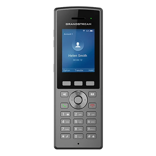 Grandstream WP825 rugged cordless WiFi IP phone front view with HD color display and keypad -tpstech.in