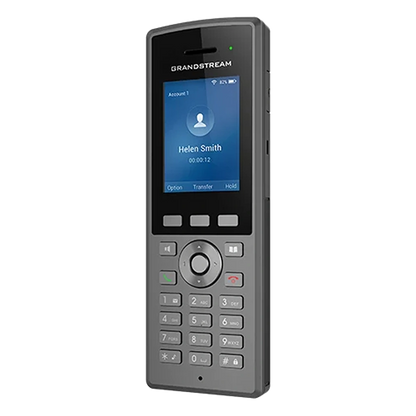Grandstream WP825 rugged cordless WiFi IP phone right angle view with HD display and navigation keys -tpstech.in