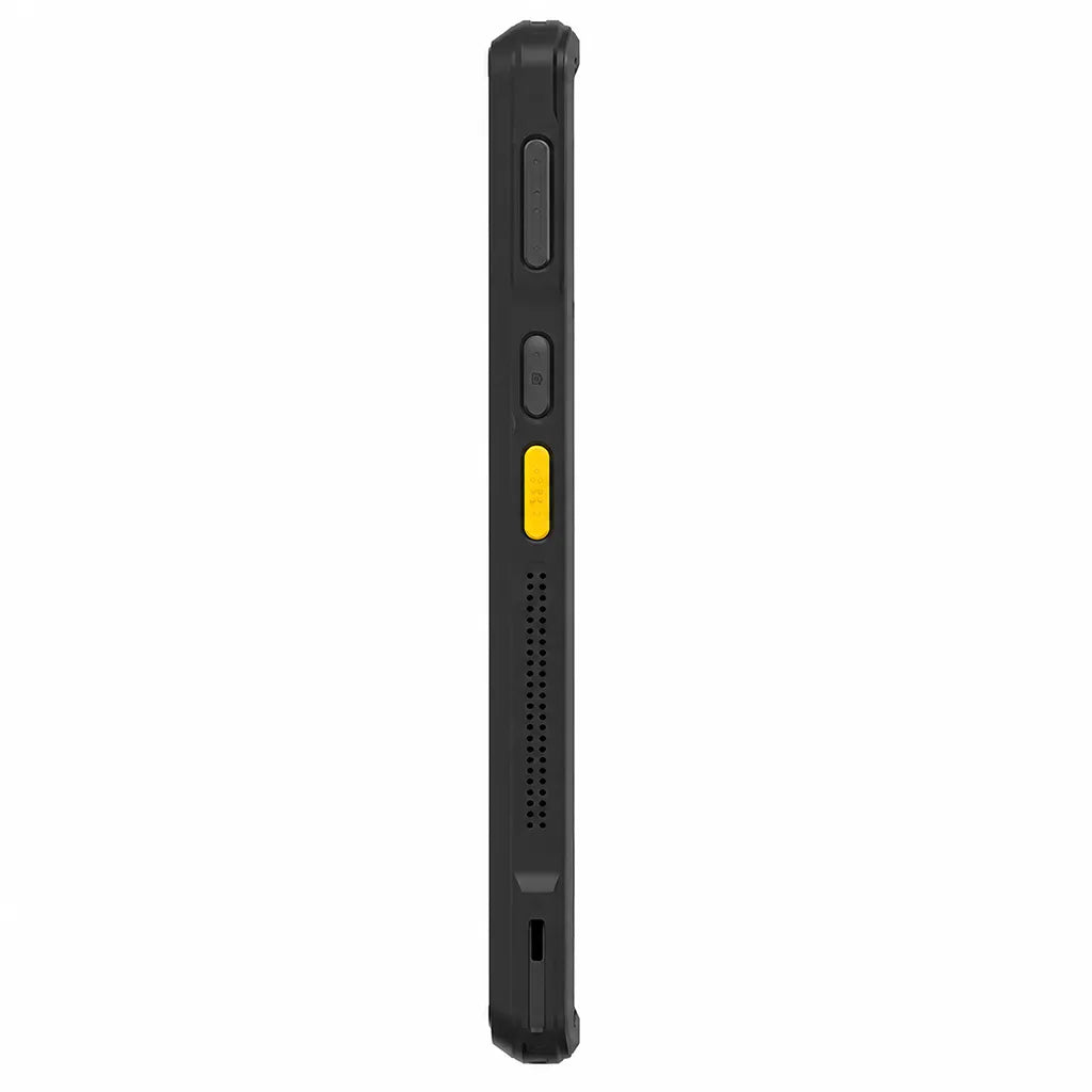 Grandstream WP856 WiFi smartphone left side profile showing programmable buttons and barcode scan key -tpstech.in