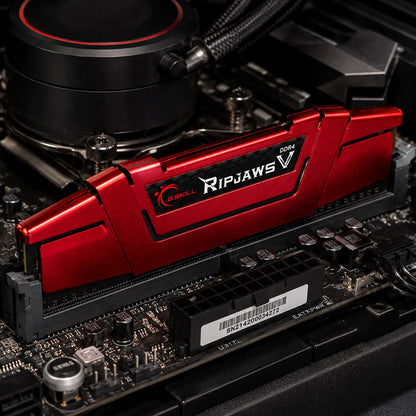 G.SKILL Ripjaws V 8GB DDR4 2400MHz Desktop Memory F4-2400C15S-8GVR installed on a compatible motherboard -tpstech.in