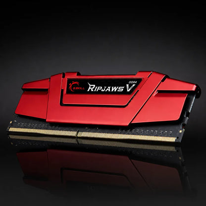 G.SKILL Ripjaws V 8GB DDR4 2400MHz Desktop Memory F4-2400C15S-8GVR studio product image on black background -tpstech.in