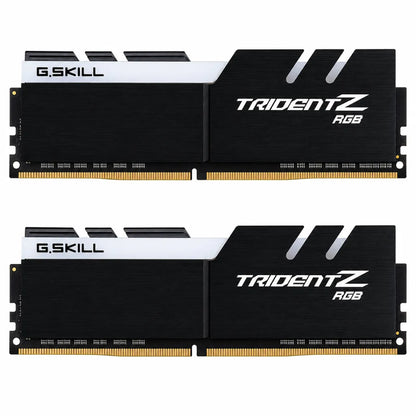 G.SKILL Trident Z RGB 16GB (2x8GB) DDR4 3000MT/s dual-channel desktop memory kit with aluminum heat spreaders.