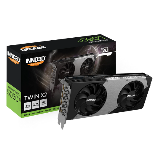 INNO3D GeForce RTX 5060 Ti 8GB TWIN X2 GDDR7 Graphics Card