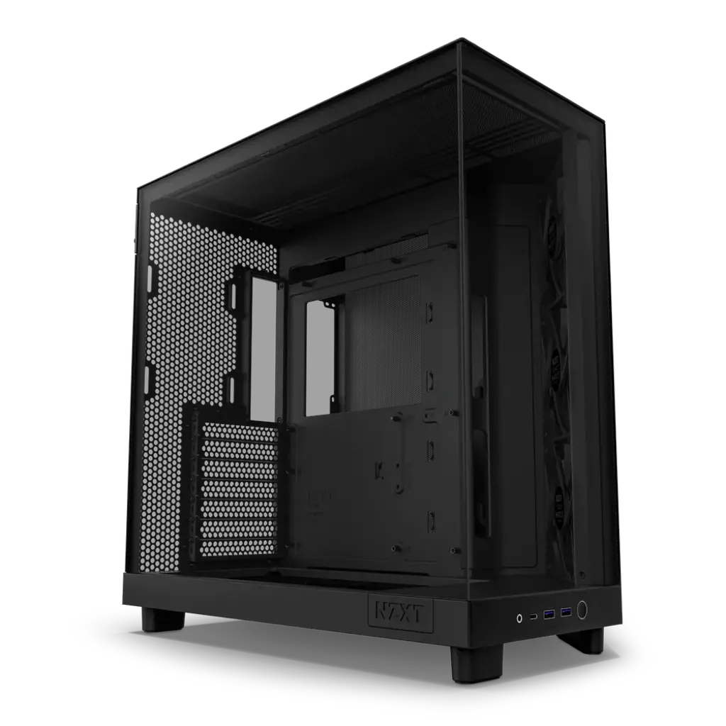 NZXT H6 Flow Tempered Glass Compact Dual-Chamber Mid-Tower Airflow Case