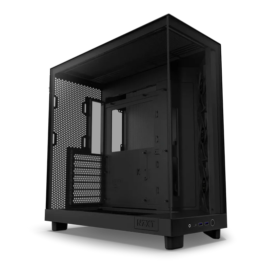 NZXT H6 Flow Tempered Glass Compact Dual-Chamber Mid-Tower Airflow Case