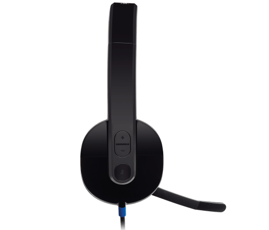Logitech H540 USB Wired Computer Headset with Bi-directional Microphone - Black