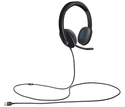 Logitech H540 USB Wired Computer Headset with Bi-directional Microphone - Black