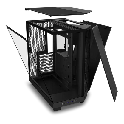 NZXT H6 Flow Tempered Glass Compact Dual-Chamber Mid-Tower Airflow Case