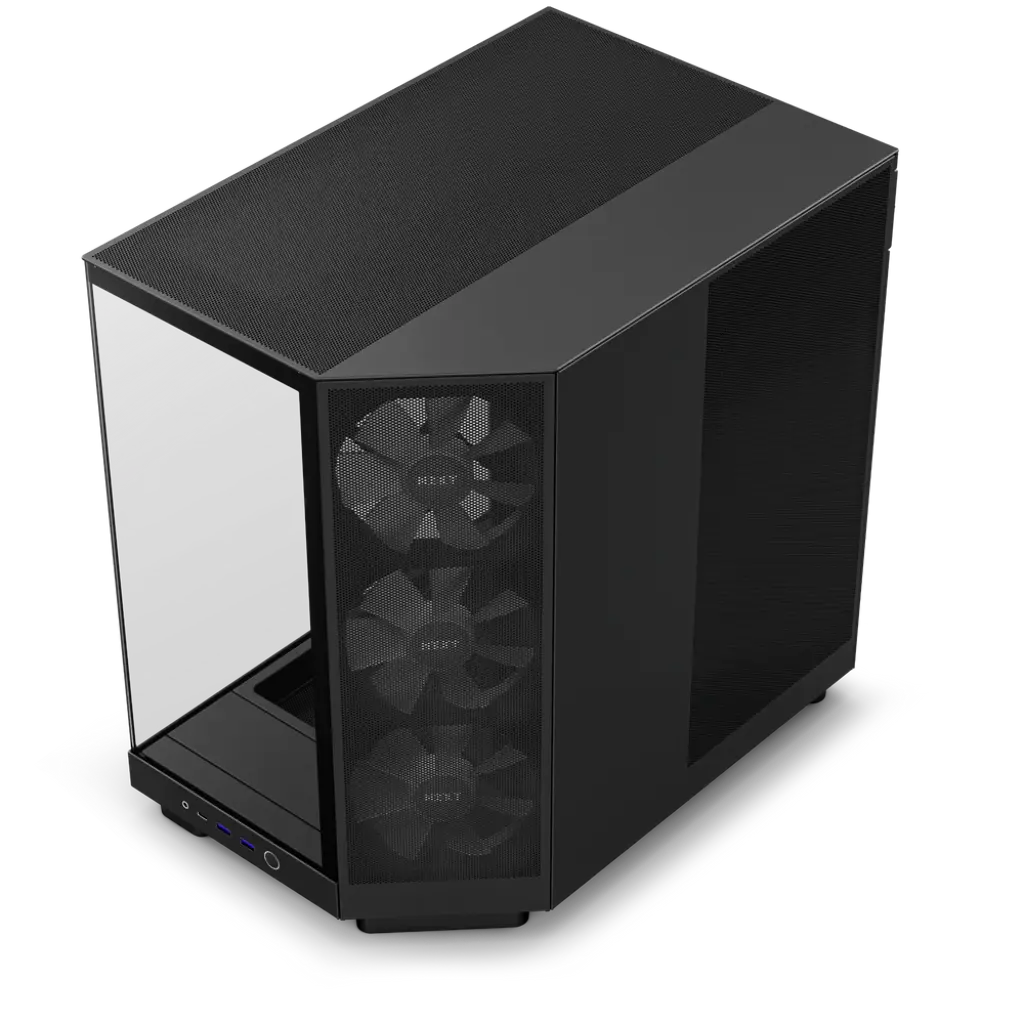 NZXT H6 Flow RGB Tempered Glass Compact Dual-Chamber Mid-Tower Airflow Case