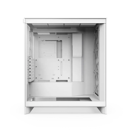 NZXT H7 Flow Tempered Glass Compact Mid-Tower ATX Airflow Case -White
