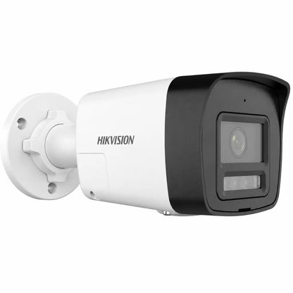 Hikvision DS-2CD1023G2-LIUF/SL Full HD IP Bullet Camera front right angle showing Smart Hybrid Light and weatherproof housing.
