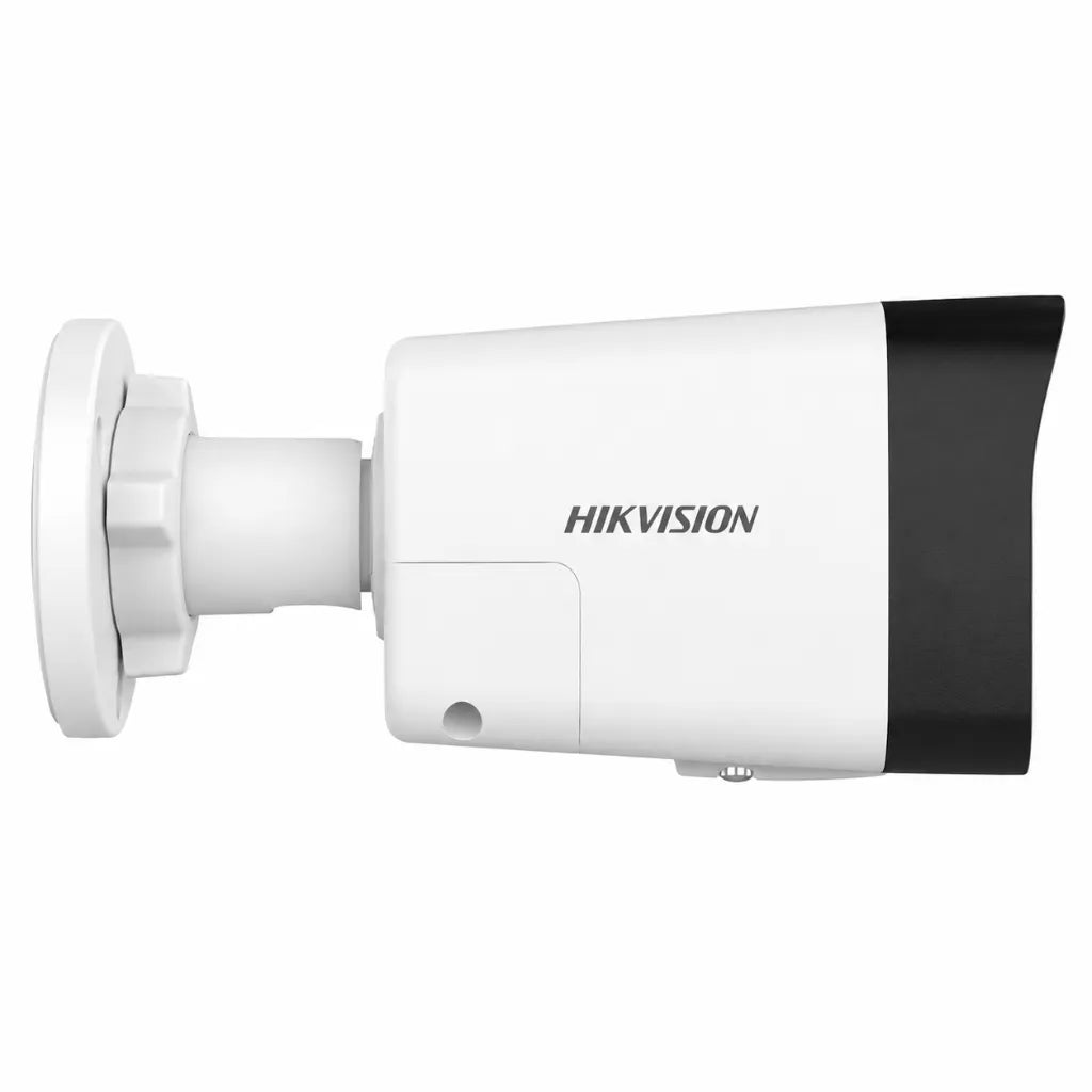 Right side view of Hikvision DS-2CD1023G2-LIUF/SL 2MP IP Bullet Camera with Smart Hybrid Light for outdoor surveillance.
