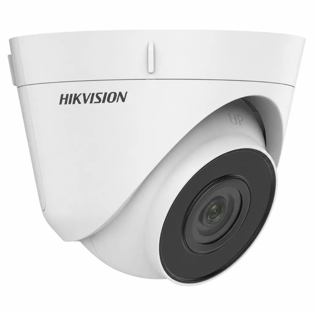 Left side view of Hikvision DS-2CD1323G0E-I Full HD IP turret camera with compact weatherproof housing.