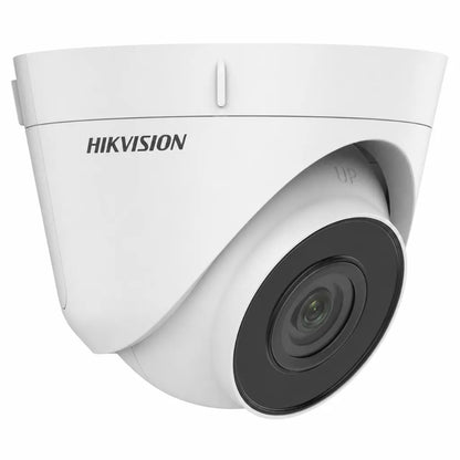 Left side view of Hikvision DS-2CD1323G0E-I Full HD IP turret camera with compact weatherproof housing.