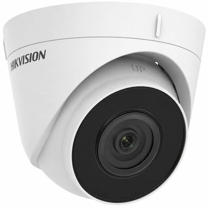 HIKVISION DS-2CD1383G0-I 8MP IP turret security camera right front angle view with durable weather-resistant housing.