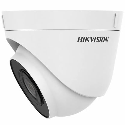 Right side view of HIKVISION DS-2CD1383G0-I 8MP IP turret camera featuring compact turret housing for security monitoring.