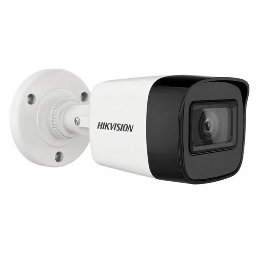 Left front perspective of HIKVISION DS-2CE16U1T-ITPF 4K Bullet CCTV Camera with fixed lens
