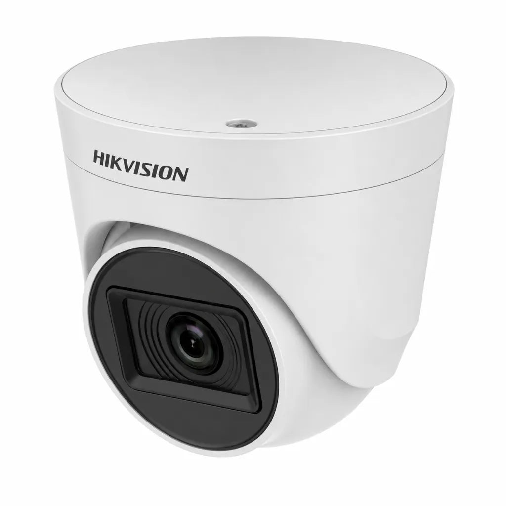 HIKVISION DS-2CE5AD0T-ITP/ECO 2MP HD dome CCTV camera top front angle showing compact indoor security design