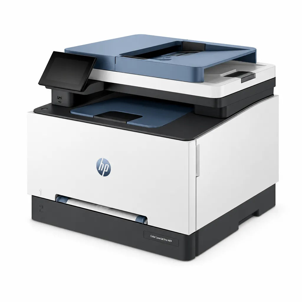 HP Color LaserJet Pro MFP 3303sdw wireless colour multifunction printer angled view -tpstech.in