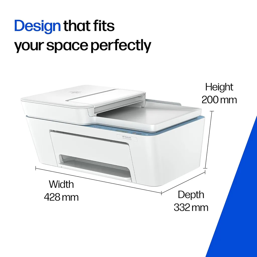 HP DeskJet Ink Advantage 4388 compact colour printer measuring 428 x 332 x 200 mm -tpstech.in