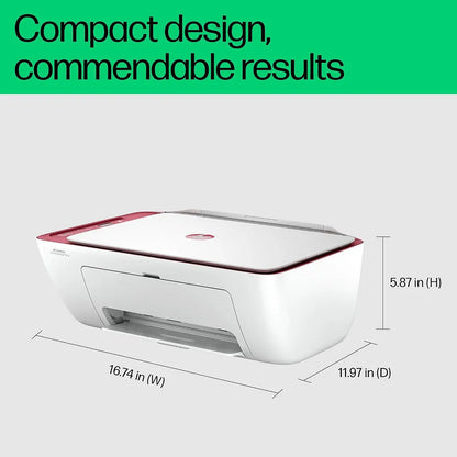 HP DeskJet Ink Advantage Ultra 4929 compact All-in-One printer showing 16.74-inch width, 11.97-inch depth and 5.87-inch height -tpstech.in