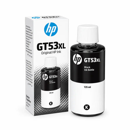 HP GT53XL 135ml Black Original Ink Bottle 1VV21AA with Packaging Box -tpstech.in