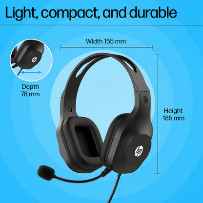 HP H125 Stereo USB Headset with Noise-Canceling Mic & USB-A Connectivity