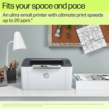 HP Laser 1008w compact monochrome laser printer with printing speeds up to 20 ppm -tpstech.in