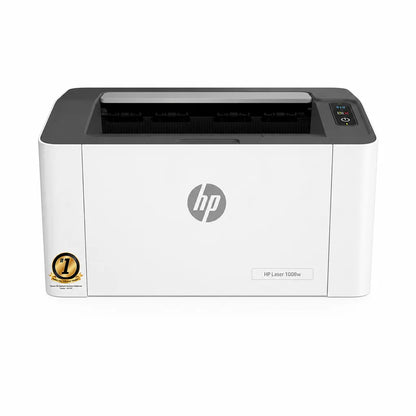 HP Laser 1008w front view wireless monochrome laser printer with compact design -tpstech.in
