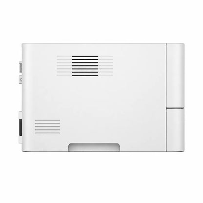 HP Laser 335dw compact monochrome printer side view showing the ventilation design and body profile -tpstech.in