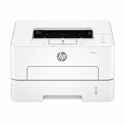 HP Laser 335dw monochrome laser printer front view showing the compact printer design -tpstech.in