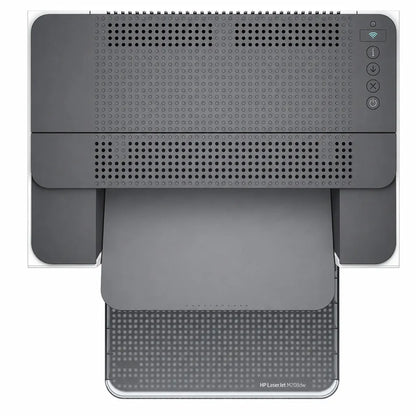 HP LaserJet M208dw wireless monochrome laser printer top view showing control panel and ventilation design -tpstech.in
