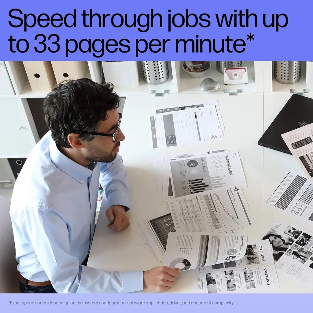 HP LaserJet Pro 3004dw monochrome laser printer delivering print speeds of up to 33 pages per minute -tpstech.in