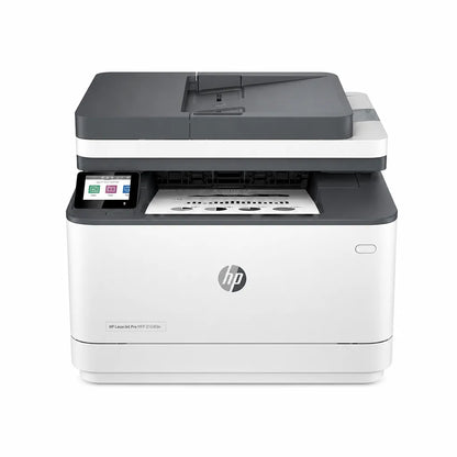 Front view of HP LaserJet Pro MFP 3104fdn multifunction monochrome laser printer with touchscreen and automatic document feeder -tpstech.in