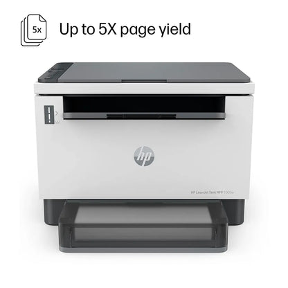 HP LaserJet Tank MFP 1005W wireless laser printer with up to 5X page yield feature -tpstech.in
