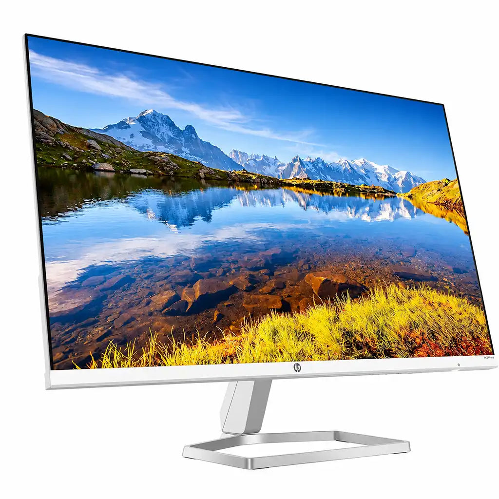 HP M24fwa FHD Monitor 23.8 Inch FHD Display with AMD FreeSync Slim Bezel Side Angle View -tpstech.in