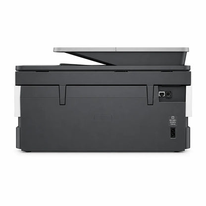 HP OfficeJet Pro 8120 all-in-one printer rear view showing power connection and connectivity ports -tpstech.in