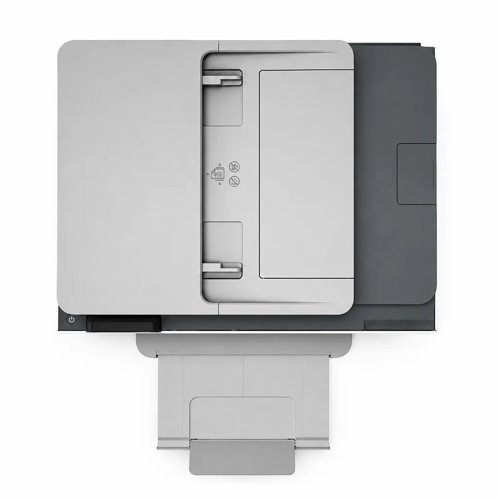 HP OfficeJet Pro 8120 all-in-one printer top view showing automatic document feeder and paper output tray -tpstech.in