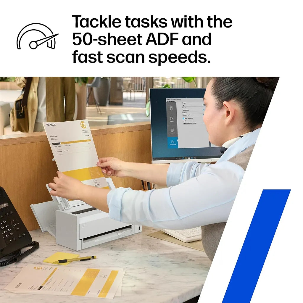 HP ScanJet Pro 4200 s1 fast document scanner with 50 sheet ADF for efficient office workflow -tpstech.in