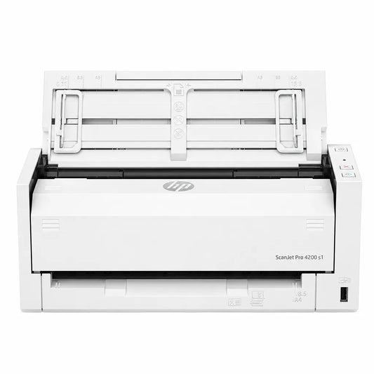 Front view of HP ScanJet Pro 4200 s1 high speed sheetfed document scanner with automatic document feeder and USB 3.0 connectivity -tpstech.in