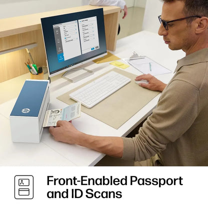HP ScanJet Pro 4200 s1 front enabled passport and ID card document scanner for business applications -tpstech.in