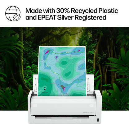 HP ScanJet Pro 4200 s1 eco friendly document scanner made with 30 percent recycled plastic and EPEAT Silver registration -tpstech.in