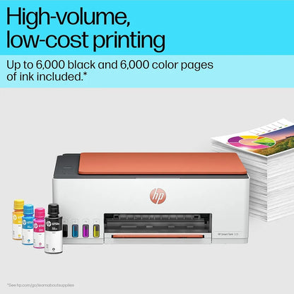 HP Smart Tank 529 high-volume ink tank printer with up to 6000 black and 6000 colour pages of included ink -tpstech.in