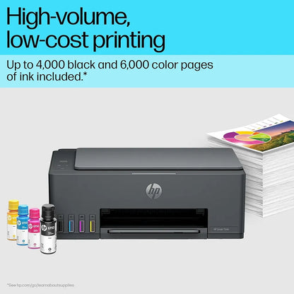 HP Smart Tank 584 colour ink tank printer with HP GT52 and GT53 ink bottles for high-volume low-cost printing -tpstech.in