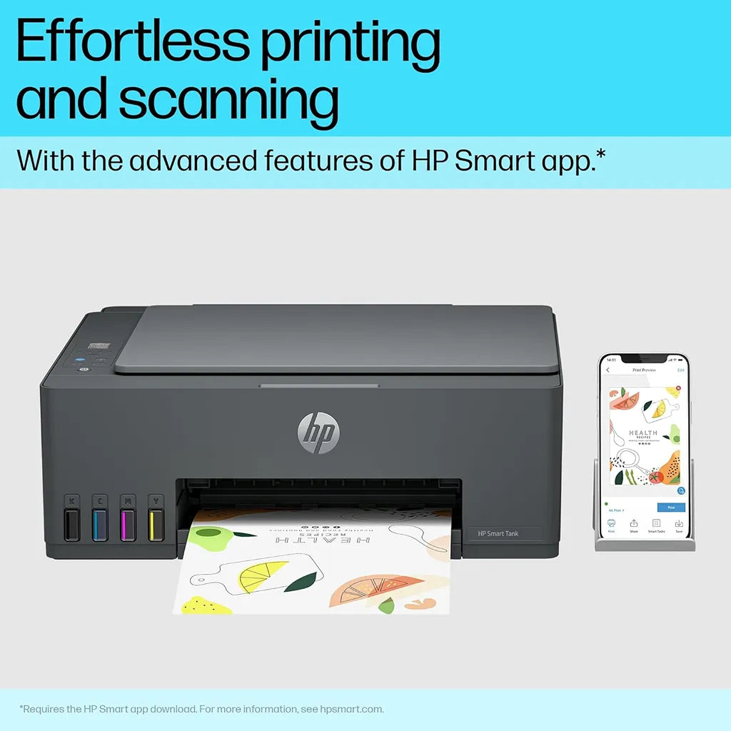 HP Smart Tank 584 all-in-one printer with HP Smart app for effortless wireless printing and scanning from a mobile device -tpstech.in