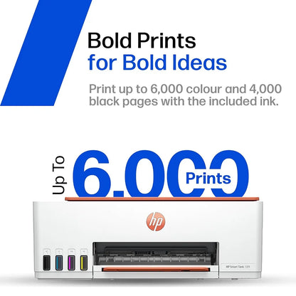 HP Smart Tank 589 ink tank printer with up to 6000 colour and 4000 black pages from included ink -tpstech.in
