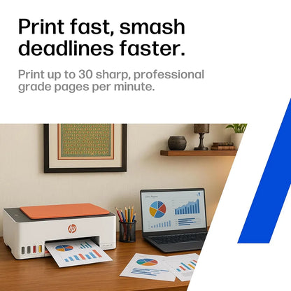 HP Smart Tank 589 colour ink tank printer featuring print speeds of up to 30 pages per minute -tpstech.in